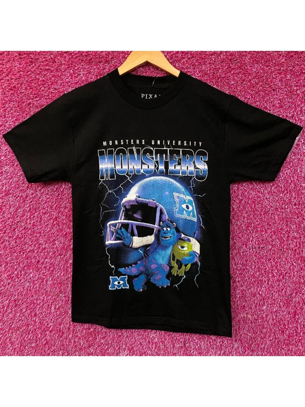 Disney Pixar Monsters University Football Helmet T-Shirt Small